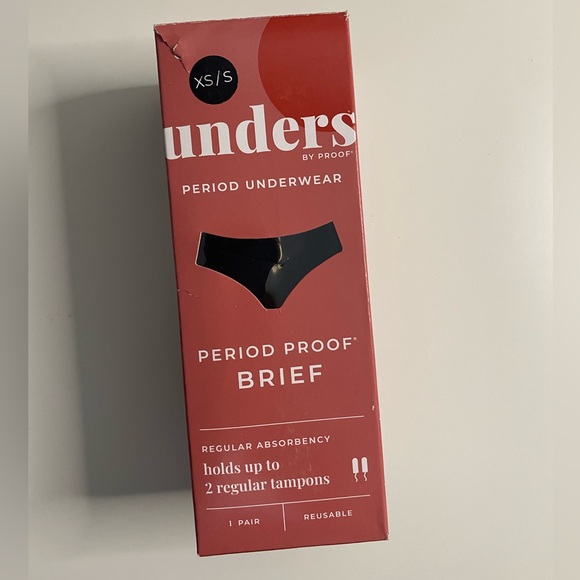 New! Unders Period Brief‎ - XS/S Black - Picture 1 of 9